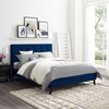 Modway McKenzie Queen Biscuit Tufted Performance Velvet Platform Bed MOD-6006-NAV Navy