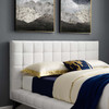 Modway Julia Queen Biscuit Tufted Performance Velvet Platform Bed MOD-6008-WHI White
