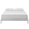 Modway Lodge Queen Wood Platform Bed Frame MOD-6055-WHI White