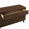 Modway Providence Three-Drawer Dresser or Stand MOD-6059-WAL Walnut