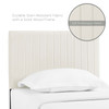 Modway Keira Twin Performance Velvet Headboard MOD-6093-IVO Ivory