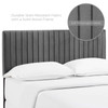 Modway Keira King/California King Performance Velvet Headboard MOD-6097-GRY Gray