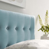 Modway Emily Twin Biscuit Tufted Performance Velvet Headboard MOD-6114-LBU Light Blue