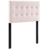 Modway Emily Twin Biscuit Tufted Performance Velvet Headboard MOD-6114-PNK Pink