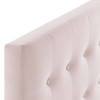 Modway Emily Twin Biscuit Tufted Performance Velvet Headboard MOD-6114-PNK Pink