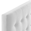 Modway Emily Twin Biscuit Tufted Performance Velvet Headboard MOD-6114-WHI White