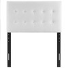 Modway Emily Twin Biscuit Tufted Performance Velvet Headboard MOD-6114-WHI White