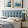 Modway Emily Full Biscuit Tufted Performance Velvet Headboard MOD-6115-LBU Light Blue