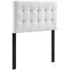 Modway Lily Biscuit Tufted Twin Performance Velvet Headboard MOD-6118-WHI White
