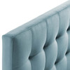 Modway Lily Biscuit Tufted Full Performance Velvet Headboard MOD-6119-LBU Light Blue