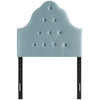 Modway Sovereign Twin Diamond Tufted Performance Velvet Headboard MOD-6122-LBU Light Blue