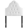 Modway Sovereign Twin Diamond Tufted Performance Velvet Headboard MOD-6122-WHI White