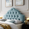 Modway Sovereign Full Diamond Tufted Performance Velvet Headboard MOD-6123-LBU Light Blue