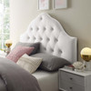 Modway Sovereign Full Diamond Tufted Performance Velvet Headboard MOD-6123-WHI White