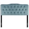 Modway Annabel King Diamond Tufted Performance Velvet Headboard MOD-6127-LBU Light Blue