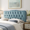 Modway Annabel Full Diamond Tufted Performance Velvet Headboard MOD-6128-LBU Light Blue