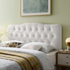 Modway Annabel Full Diamond Tufted Performance Velvet Headboard MOD-6128-WHI White