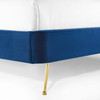 Modway Mira Upholstered Performance Velvet Queen Platform Bed MOD-6131-NAV Navy