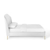 Modway Mira Upholstered Performance Velvet Queen Platform Bed MOD-6131-WHI White