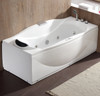 EAGO AM189ETL-R 6 ft Right Drain Acrylic White Whirlpool Bathtub w Fixtures