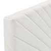 Modway Alyson Angular Channel Tufted Performance Velvet Twin Headboard MOD-6143-WHI White