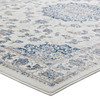 Modway Lilja Distressed Vintage Persian Medallion 8x10 Area Rug R-1127B-810 Ivory and Moroccan Blue