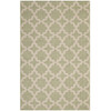 Modway Cerelia Moroccan Trellis 5x8 Indoor and Outdoor Area Rug R-1139B-58 Beige and Light Green