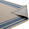 Modway Rim Solid Border 5x8 Indoor and Outdoor Area Rug R-1140C-58 Blue and Beige