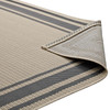 Modway Rim Solid Border 8x10 Indoor and Outdoor Area Rug R-1140D-810 Gray and Beige