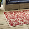 Modway Ariana Vintage Floral Trellis 5x8 Indoor and Outdoor Area Rug R-1142D-58