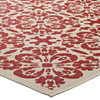 Modway Ariana Vintage Floral Trellis 5x8 Indoor and Outdoor Area Rug R-1142D-58