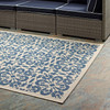 Modway Ariana Vintage Floral Trellis 8x10 Indoor and Outdoor Area Rug R-1142C-810