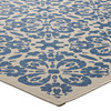 Modway Ariana Vintage Floral Trellis 8x10 Indoor and Outdoor Area Rug R-1142C-810