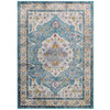 Modway Success Anisah Distressed Floral Persian Medallion 4x6 Area Rug R-1163B-46
