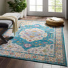 Modway Success Anisah Distressed Floral Persian Medallion 5x8 Area Rug R-1163C-58