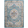 Modway Success Anisah Distressed Floral Persian Medallion 8x10 Area Rug R-1163B-810