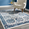 Modway Entourage Odile Distressed Floral Moroccan Trellis 5x8 Area Rug R-1168C-58