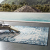 Modway Reflect Nyssa Distressed Geometric Southwestern Aztec 8x10 Indoor/Outdoor Area Rug R-1181B-810