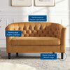 Modway Prospect Performance Velvet Loveseat EEI-2615-COG