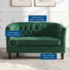 Modway Prospect Performance Velvet Loveseat EEI-2615-EME