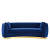 Modway Enthusiastic Vertical Channel Tufted Curved Performance Velvet Sofa EEI-3407-NAV