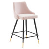 Modway Adorn Performance Velvet Counter Stool EEI-3908-PNK