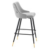 Modway Adorn Performance Velvet Bar Stool EEI-3909-LGR