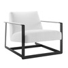 Modway Seg Upholstered Accent Chair EEI-4220-BLK-WHI