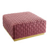 Modway Florence Square Performance Velvet Ottoman In Dusty Rose EEI-4284-DUS