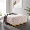 Modway Florence Square Performance Velvet Ottoman In Pink EEI-4284-PNK