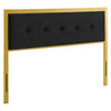 Modway Teagan Tufted Full Performance Velvet Headboard MOD-6175-GLD-BLK In Gold & Black