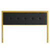 Modway Teagan Tufted Full Performance Velvet Headboard MOD-6175-GLD-BLK In Gold & Black