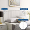 Modway Nova Full Metal Headboard MOD-6149-WHI In White