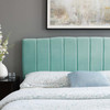 Modway Camilla Channel Tufted Twin Performance Velvet Headboard MOD-6181-MIN In Mint Green